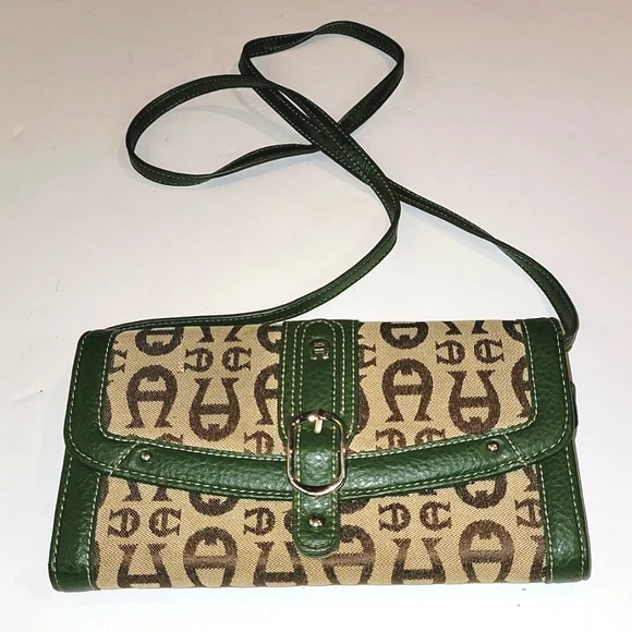 ETIENNE AIGNER CONVERTIBLE CLUTCH WALLET/CROSSBODY BAG - Picture 1 of 9